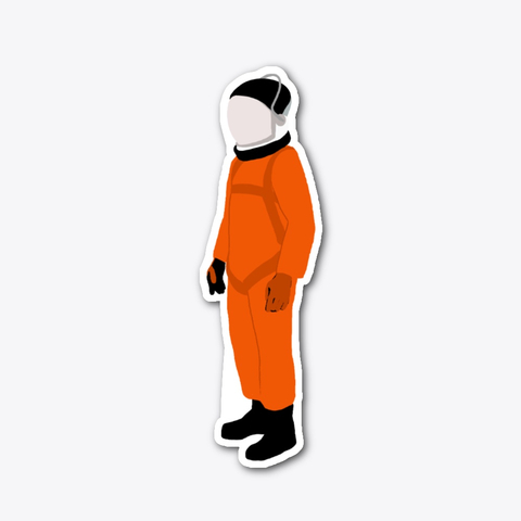 Orange Suit Sticker